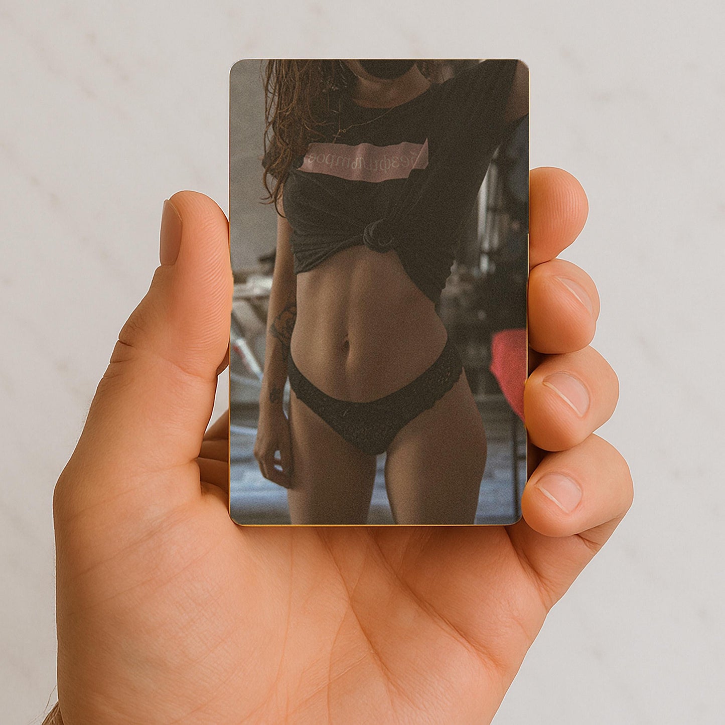 Custom Boudoir Metal Wallet Card Photo, Metal Photo Insert Gift for Him Husband Anniversary & Valentines day