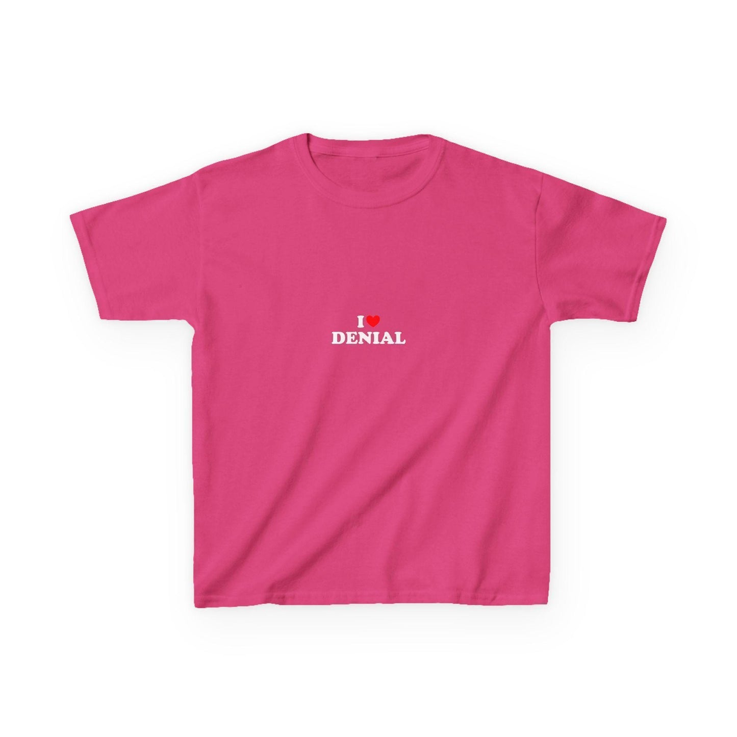 I Love Denial Y2K Crop Top BDSM Kink Orgasm Control Power Play Submission Discipline Festival Apparel Gift Idea for Her