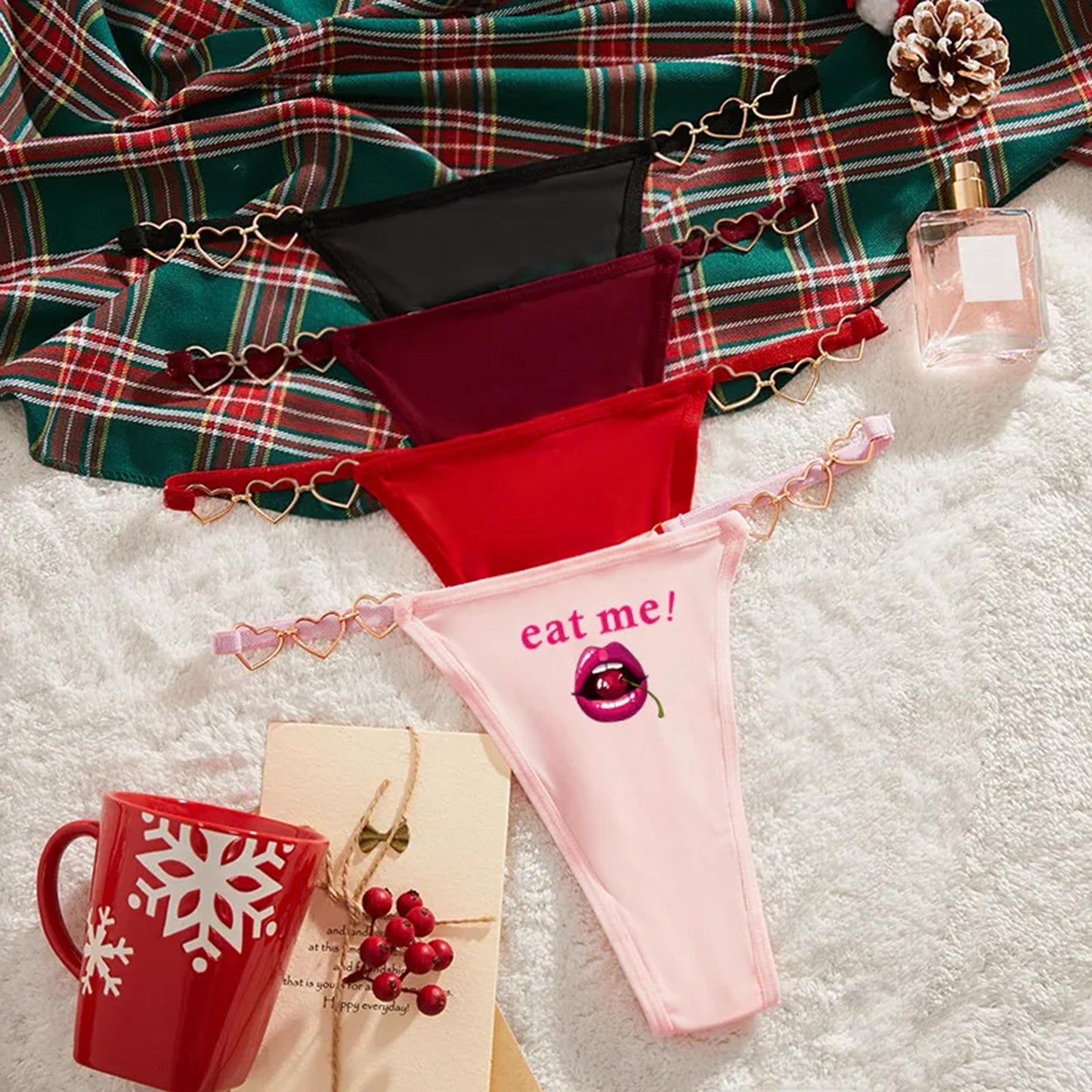 Eat me Underwear | lick Me Sexy G-String oral Sex | Naughty panties for Her | Valentine's Gift | Roleplay Lingerie| QoS, Hotwife