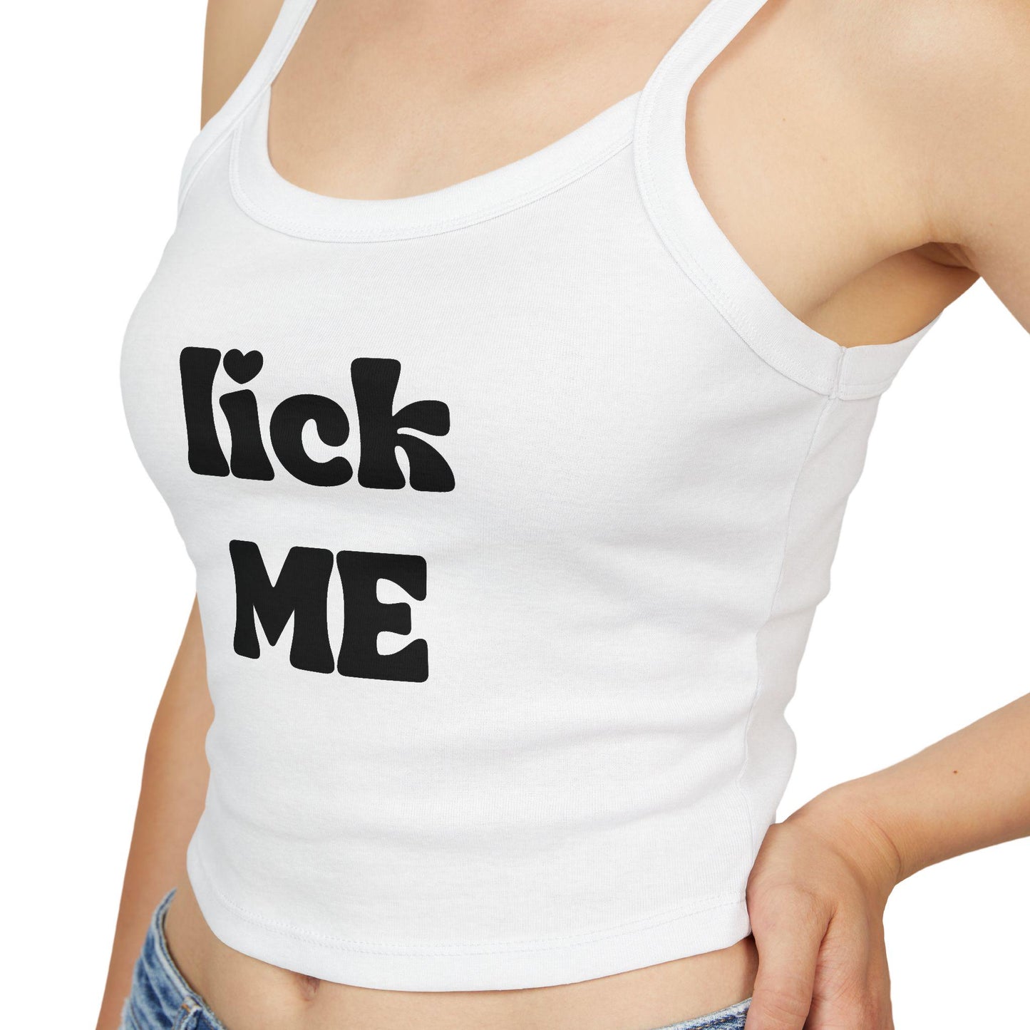 Lick me Spaghetti strap crop top, Hotwife lifestyle Gift idea for her, wife, Queen of Spades, QOS, Swinger, Cuck, Bull