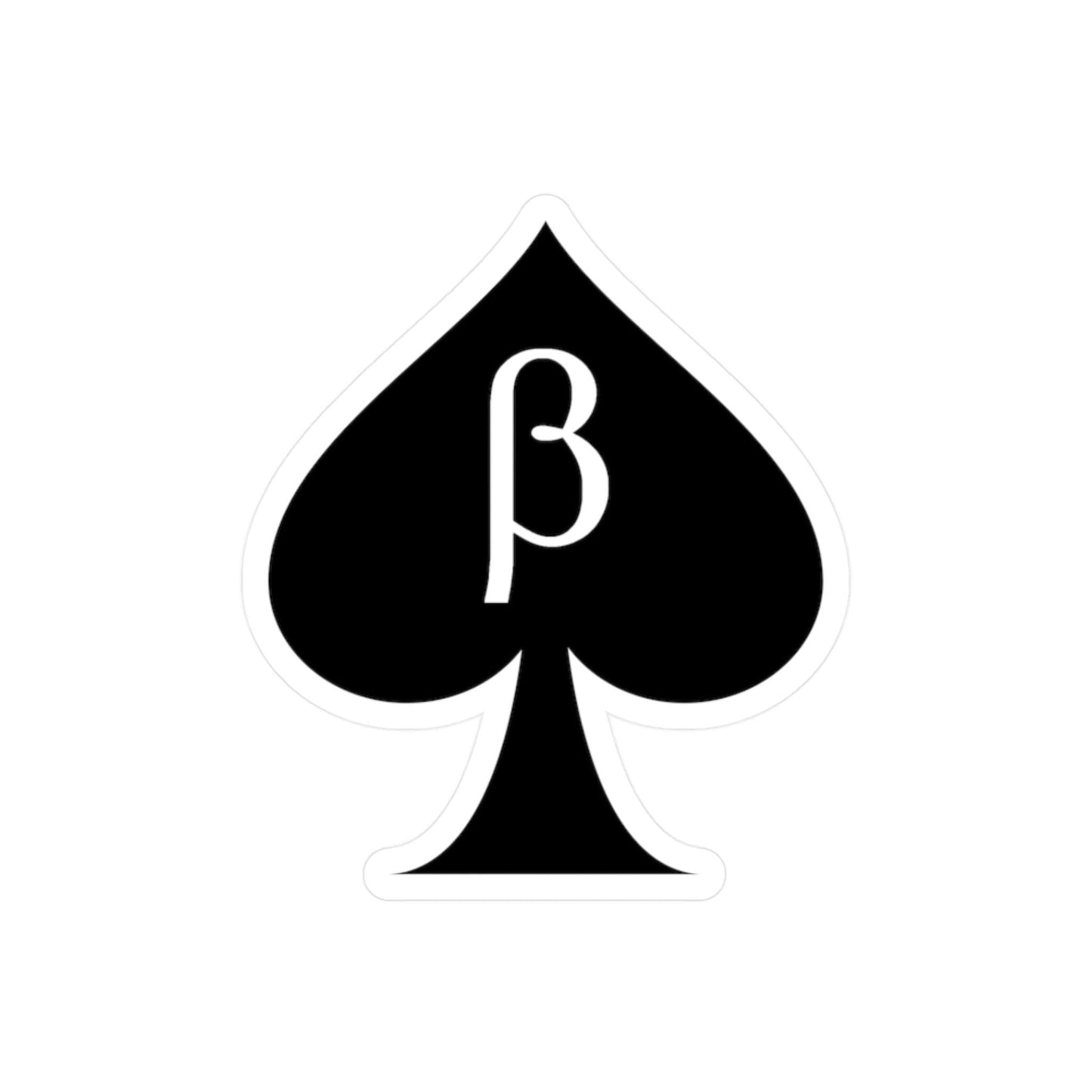 Beta sticker cuckold hubby Kiss-Cut Vinyl Sticker, Queen of Spades Lifestyle Art Submissive cuck, QOS Kinky Hotwife BDSM