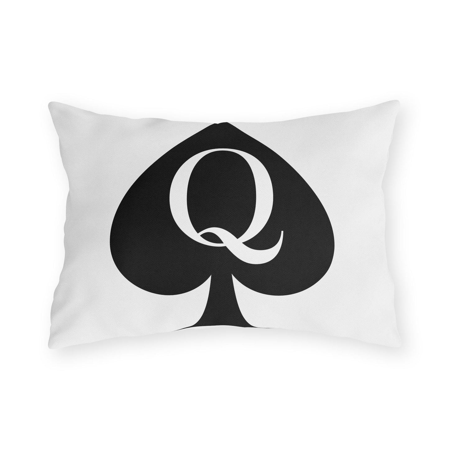 Queen of Spades Outdoor Pillow QOS Hotwife Patio Decor Cuck Bull Lifestyle Cushion Water UV Resistant Double Sided Print Swinger Vibe