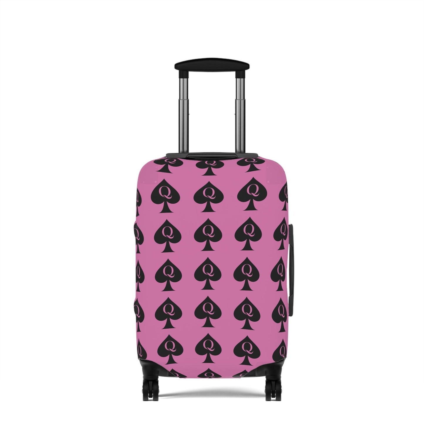 Queen of Spades Luggage Pink Cover | QOS Hotwife Travel Protector, BBC Lifestyle Suitcase, Swinger cruise Gift for Her, Pineapple Vacation