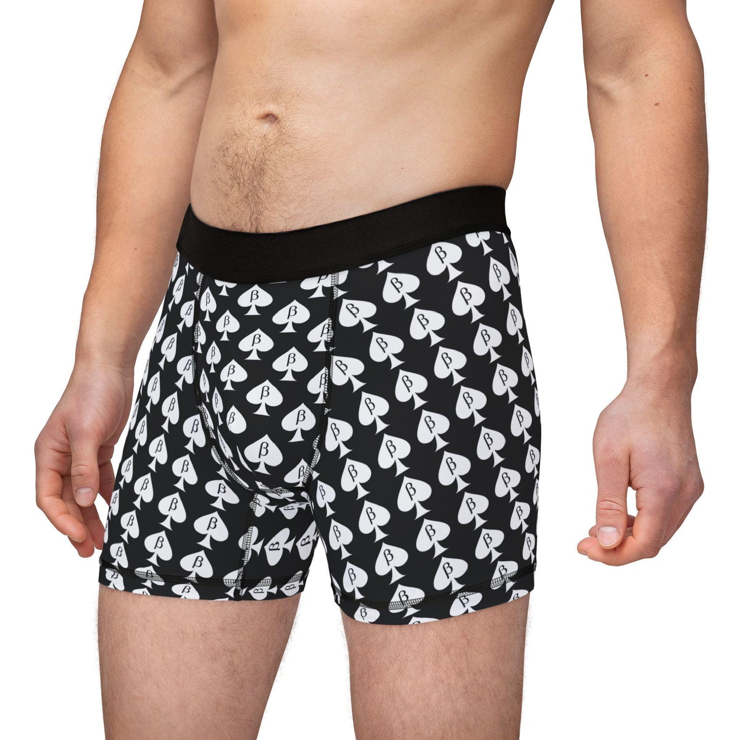 Cuckold Boxer Briefs | Sissy Beta Symbol Spade, Hotwife Lifestyle Underwear, Men Submissive Kink Gift, QOS Dom Sub Roleplay gift for him