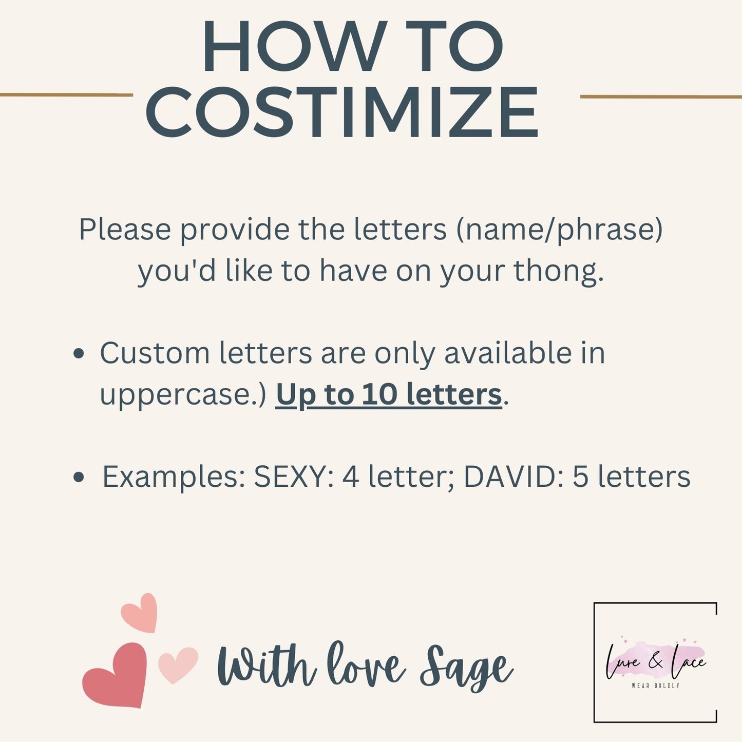 Custom panties Thong Sexy - Personalized Thong with Stainless Steel Letters | Sexy Women Underwear | Adjustable Triangle Bikini