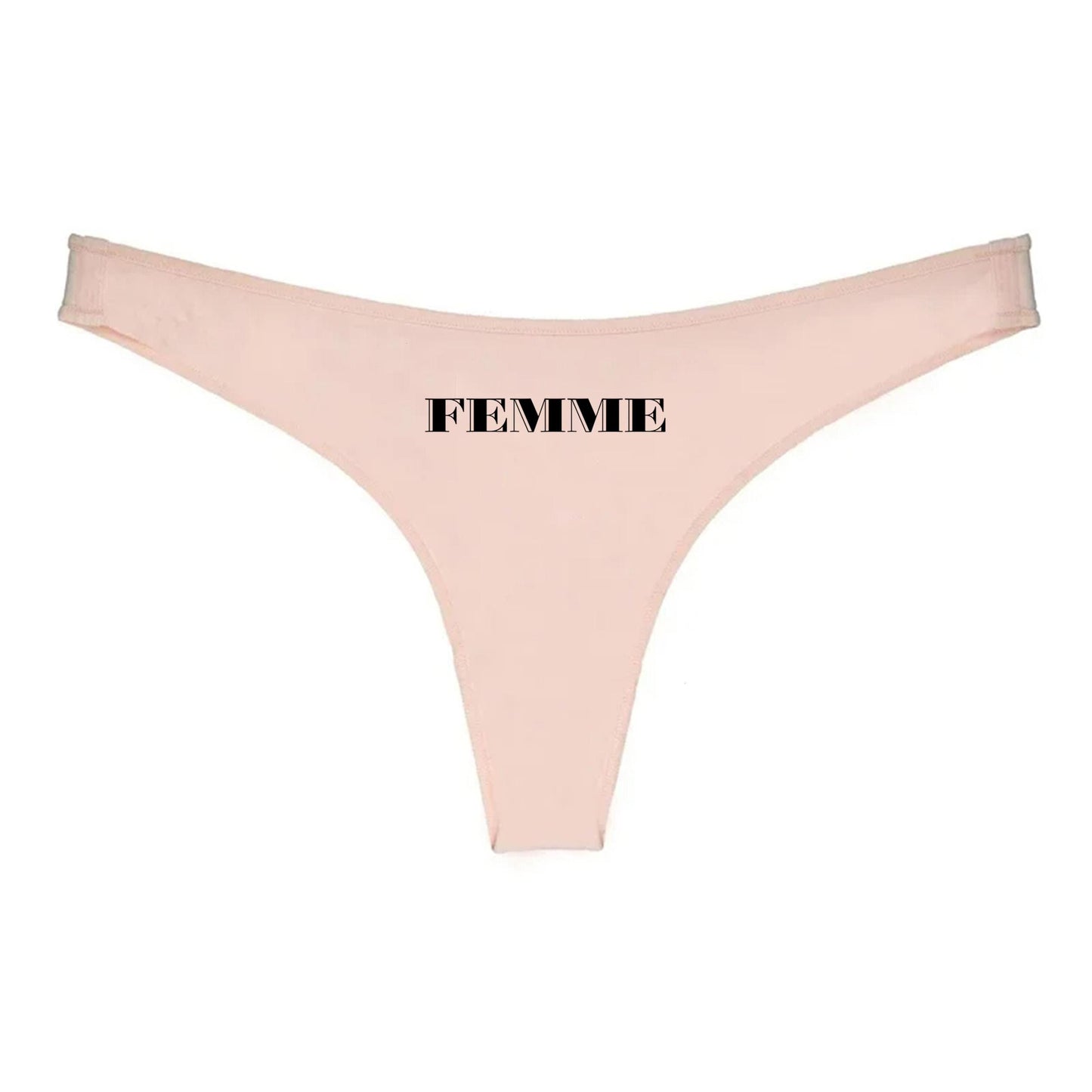 Femme Thong | Domme, Goddess Women, Hotwife lifestyle QoS Panties, Sexy Gift Idea for Wife, Queen of Spades, cuck husband Underwear
