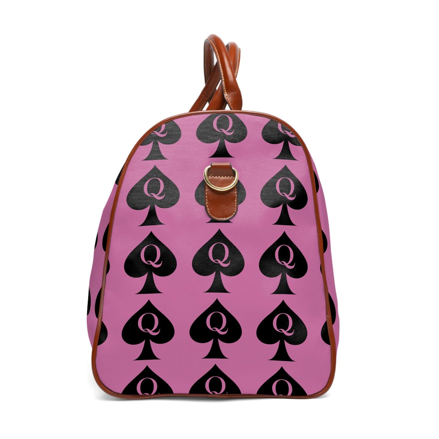 Queen of Spades Travel Bag Pink | QOS Weekend Duffel, Hotwife Kinky Luggage, BBC Swinger Lifestyle Overnight Bag Gift, swinger cruise