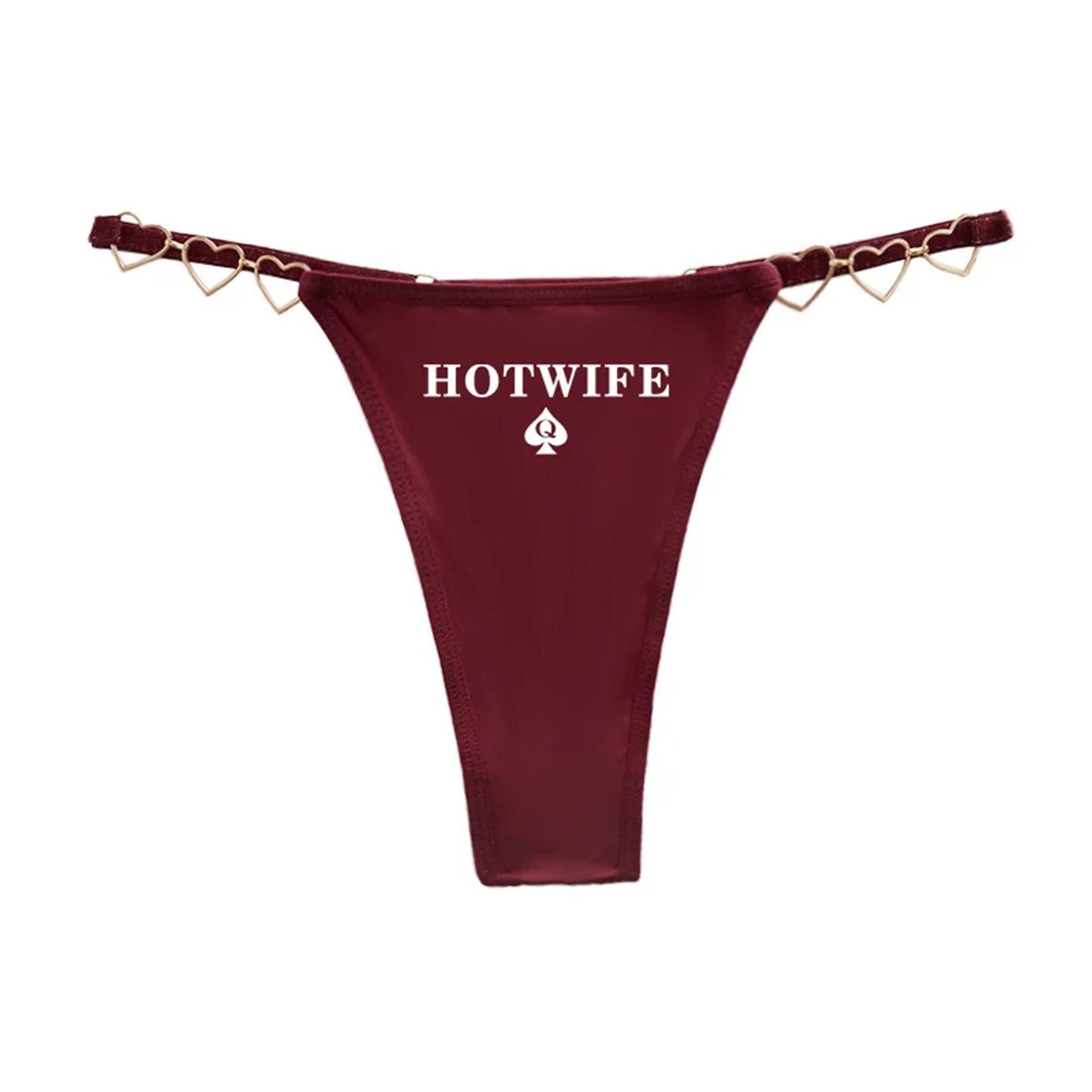 Hotwife Queen of Spades sexy G-String | QOS Thong, BBC Wife Panty Gift Her, Sex MILF Swingers Lifestyle Pineapple Cuckold Underwear