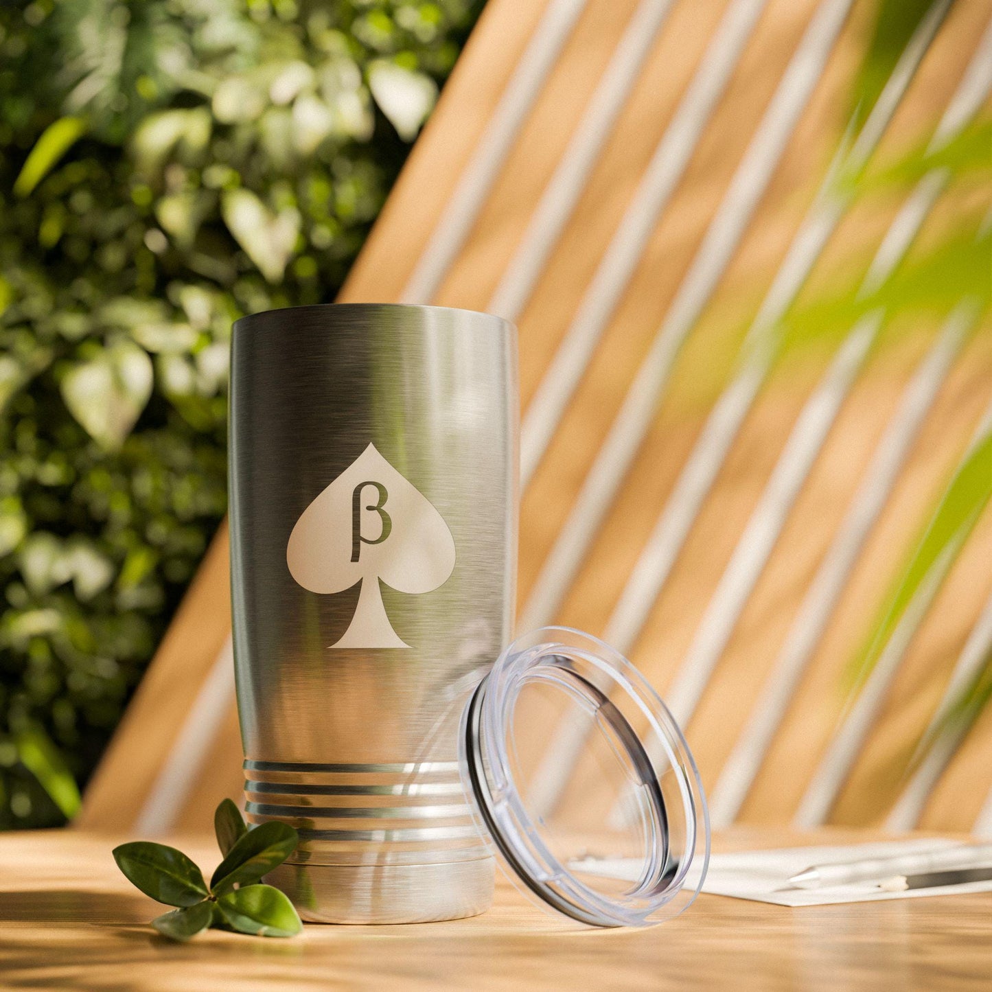 Cuckold Beta Tumbler 20oz | Symbol Spade QOS Hotwife Cuck Lifestyle Mug, Stainless Steel Glossy Travel Cup, Bull Sub Drinkware Gift for him