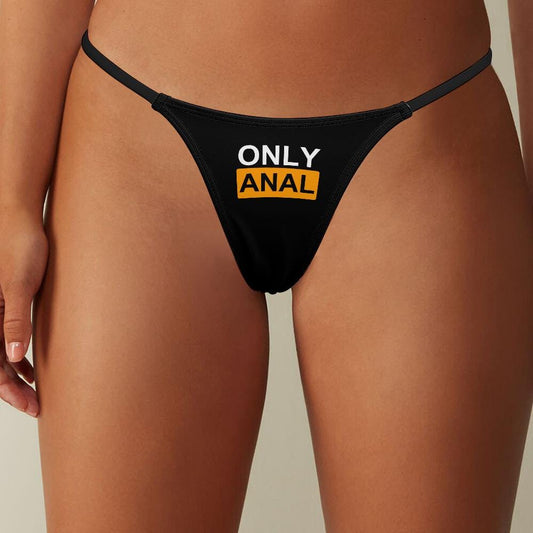 ONLY ANAL Thong | Anal Only Panty | Sexy Underwear for Roleplay & Adult Fun, anal slut gift for hot wife and horny girlfriends, gag gift sex