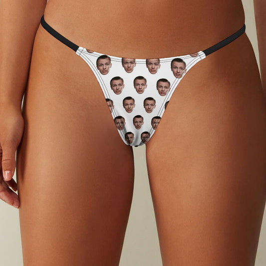 Custom Face Thong from photo, Customized panties gift for Her Anniversary, Valentine- Gift idea for wife Girlfriend Sexy Funny Lingerie