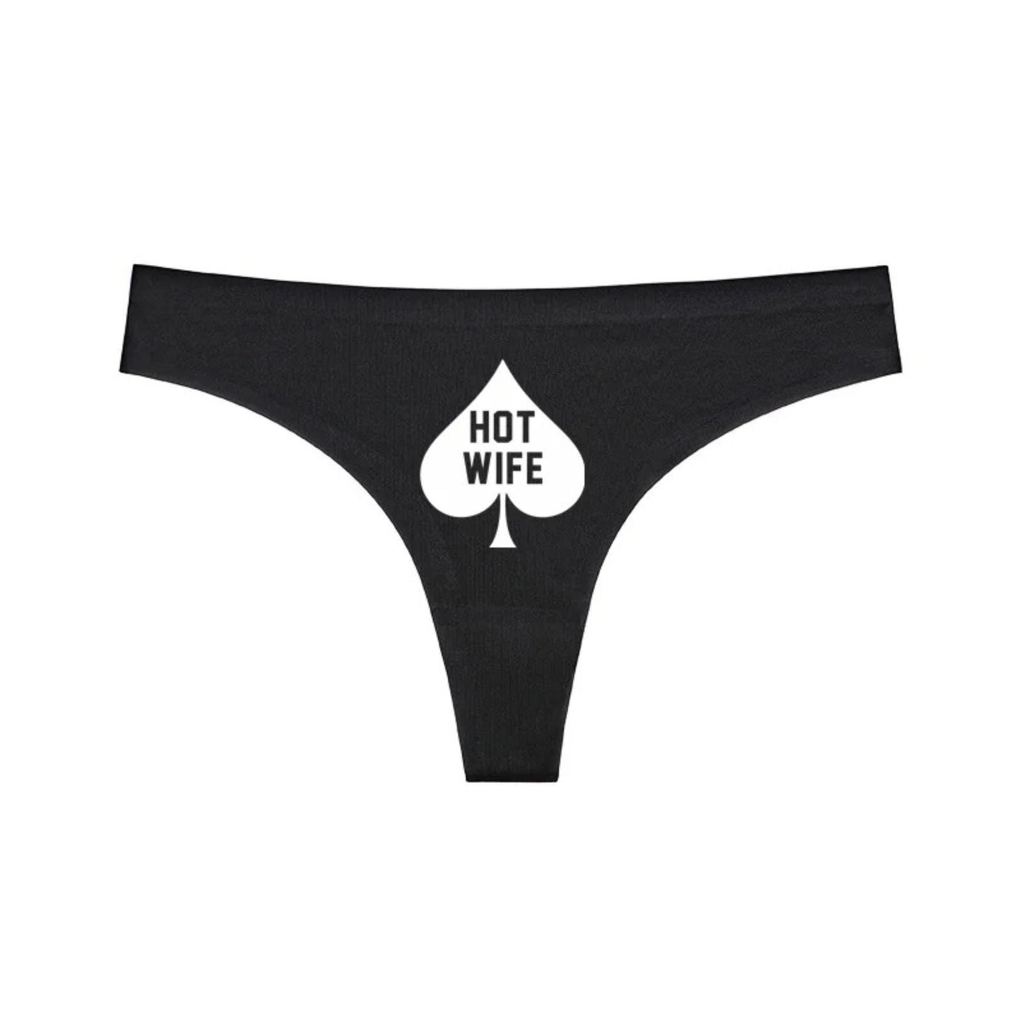 Queen of Spade Thong| Hotwife QoS panty G String| BBC only sexy underwear for sex| Roleplay and Interracial Swinger Lifestyle Clothing