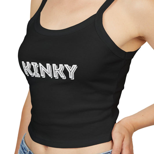 Kinky,Spaghetti strap crop top, Hotwife lifestyle Gift idea for her, wife, Queen of Spades, QOS, Swinger, Cuck, Bull