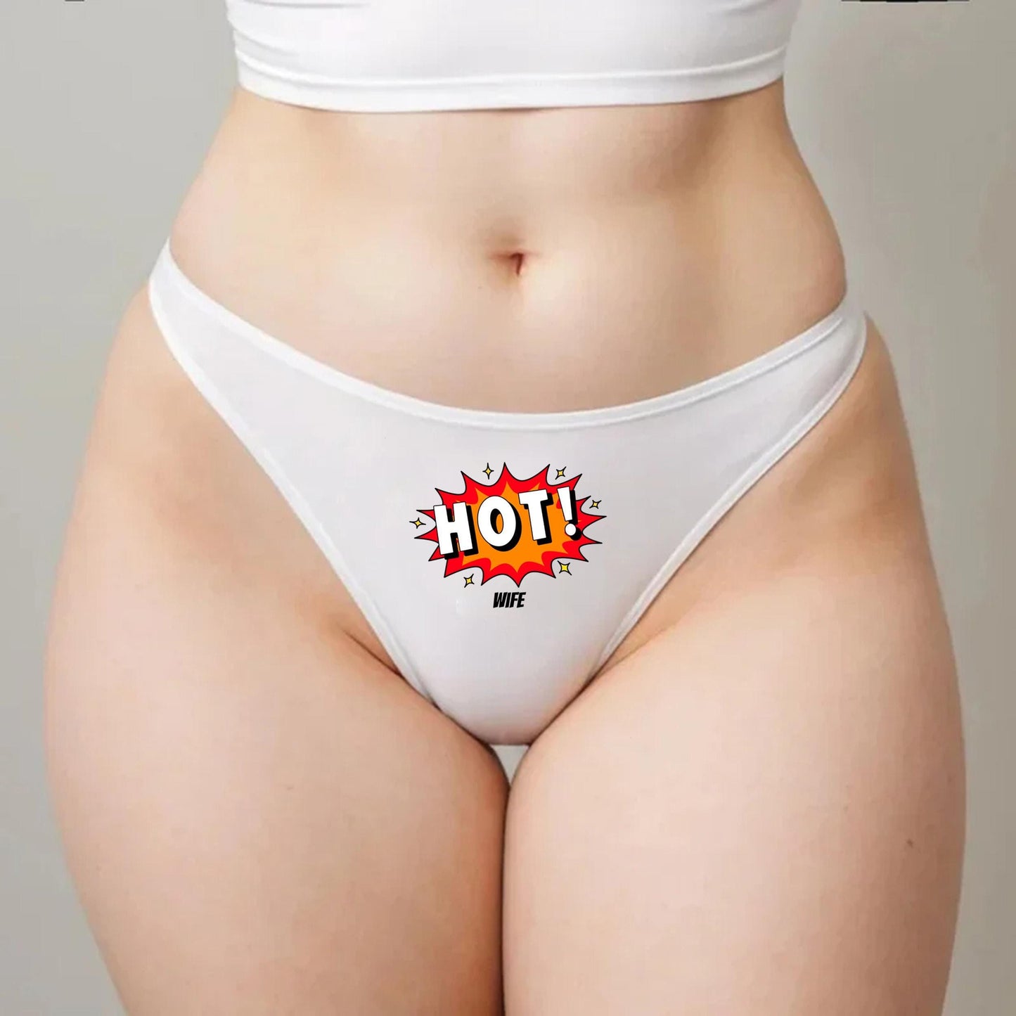 Hotwife Comic Thong |Swinger Hotwife lifestyle QoS Panties, Sexy Gift Idea for Wife, Queen of Spades, cuck husband Underwear