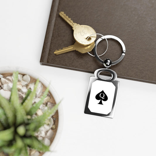 QOS Photo Keychain key party Gift for Her | Queen of Spades Keyring, Hotwife Swinger Lifestyle BBC Accessory, Cuckold Key Chain Tag