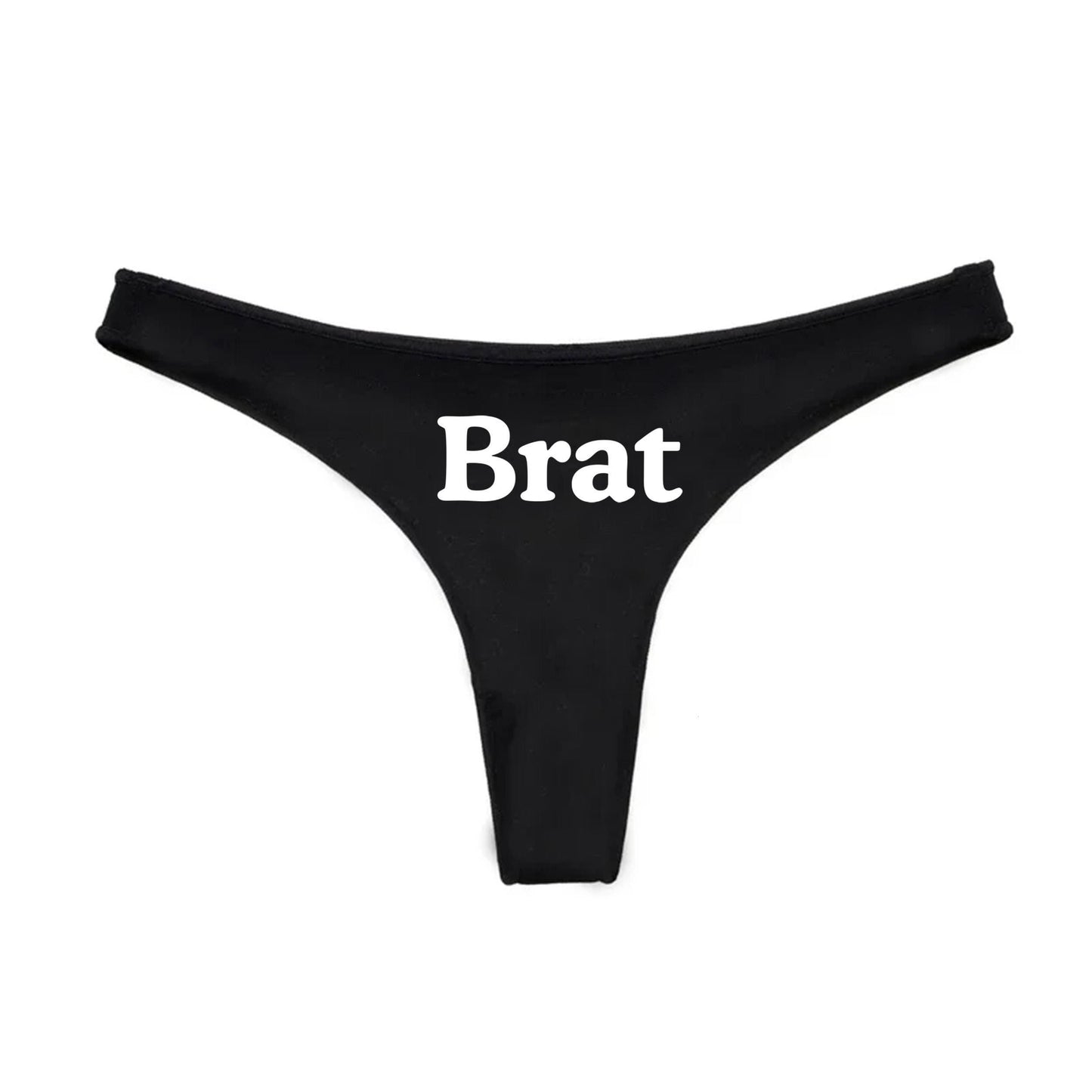 Brat Thong | Submissive Bratty Panties, Roleplaying Hotwife lifestyle QoS , Sexy Gift Idea for Wife, Queen of Spades, cuck husband Underwear