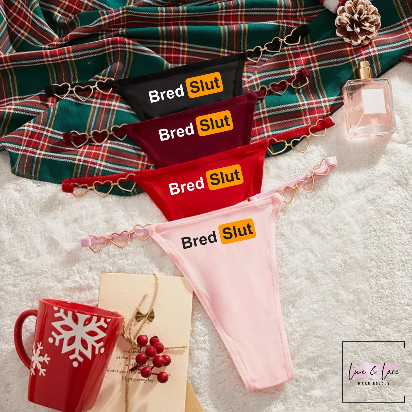 Bred Slut Underwear naughty pregnant Hotwife gift for her, Queen of Spade Thong| QoS panties| sexy   Roleplay Swinger Lifestyle Clothes