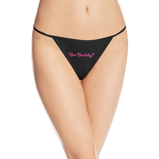 Yes Daddy Thong Sexy DDLG Lingerie |  Daddys girl Submissive Panty, Underwear, Kinky Roleplaying, Hotwife Gift for her, Surprise Him