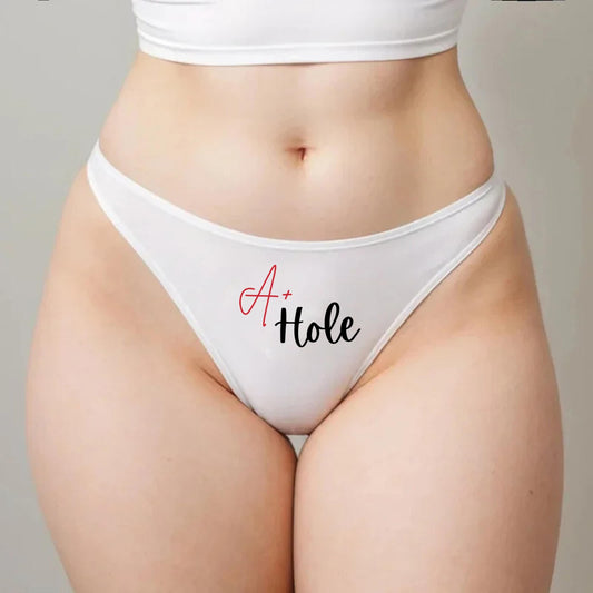 A plus Hole Thong | QoS Panties, Sexy Gift Idea for Wife,  Hotwife lifestyle Queen of Spades, Surprise Him Underwear