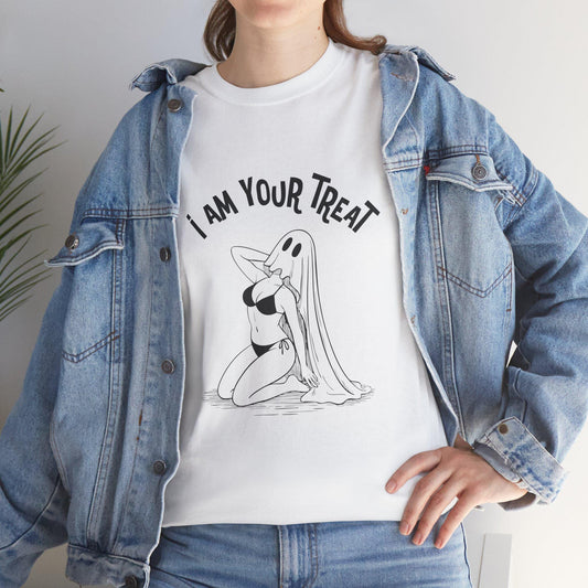 I am your Treat Halloween sexy Tshirt, gift idea for her, Halloween for Wife, Girlfriend Naughty adult tee for couples, BDSM Roleplaying