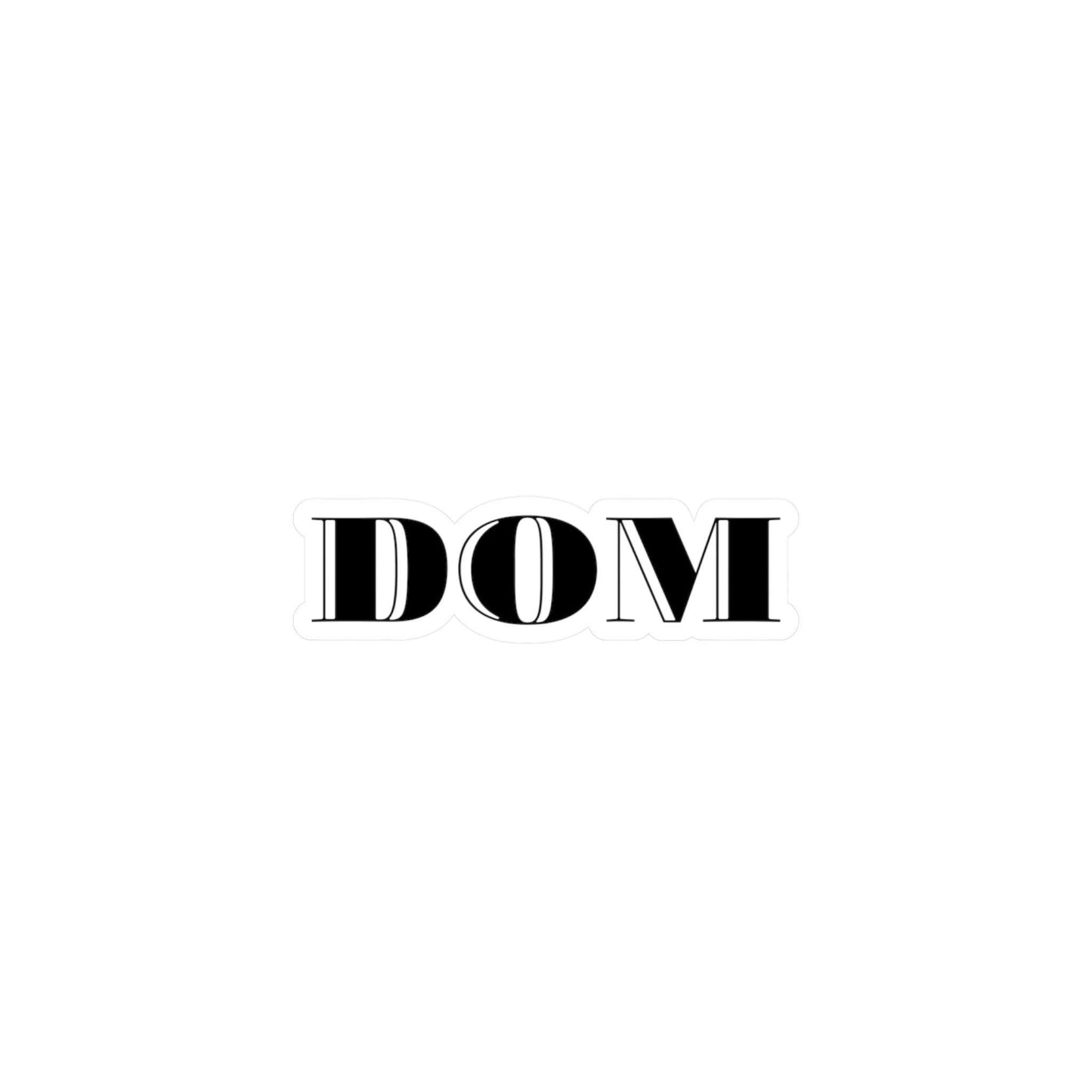 Dom Sticker Kinky BDSM decal Submissive Kiss-Cut Vinyl Sticker Lifestyle Art Gift for Brats Kink Sticker BDSM Submissive adult NSFW Gift