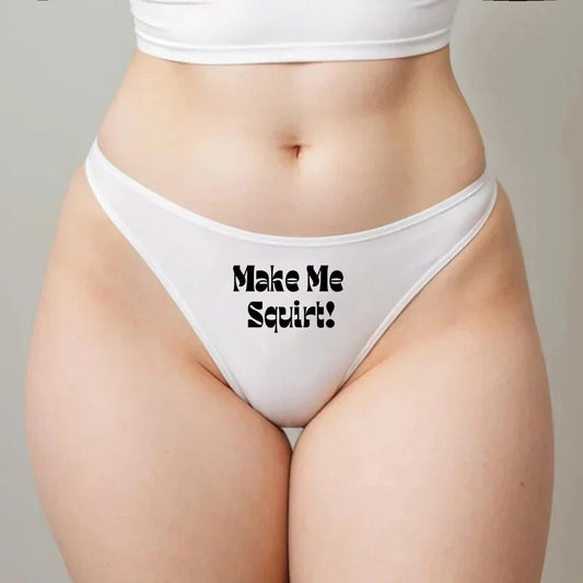 Make me Squirt Thong | Squirting women, Hotwife lifestyle QoS Panties, Sexy Gift Idea for Wife, Queen of Spades, Surprise Him Underwear