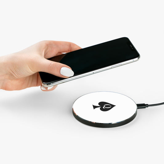 Queen of Spades Wireless Charger | Hotwife QOS Kink Tech Gift, Cuckold Lifestyle Decor, Sexy BBC Symbol Power Pad, BDSM Swinger Accessory