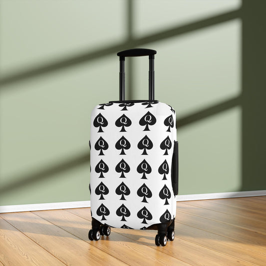 Queen of Spades Luggage Cover | QOS Hotwife Travel Protector, BBC Lifestyle Suitcase Wrap, Swinger cruise Gift for Her, Pineapple Vacation