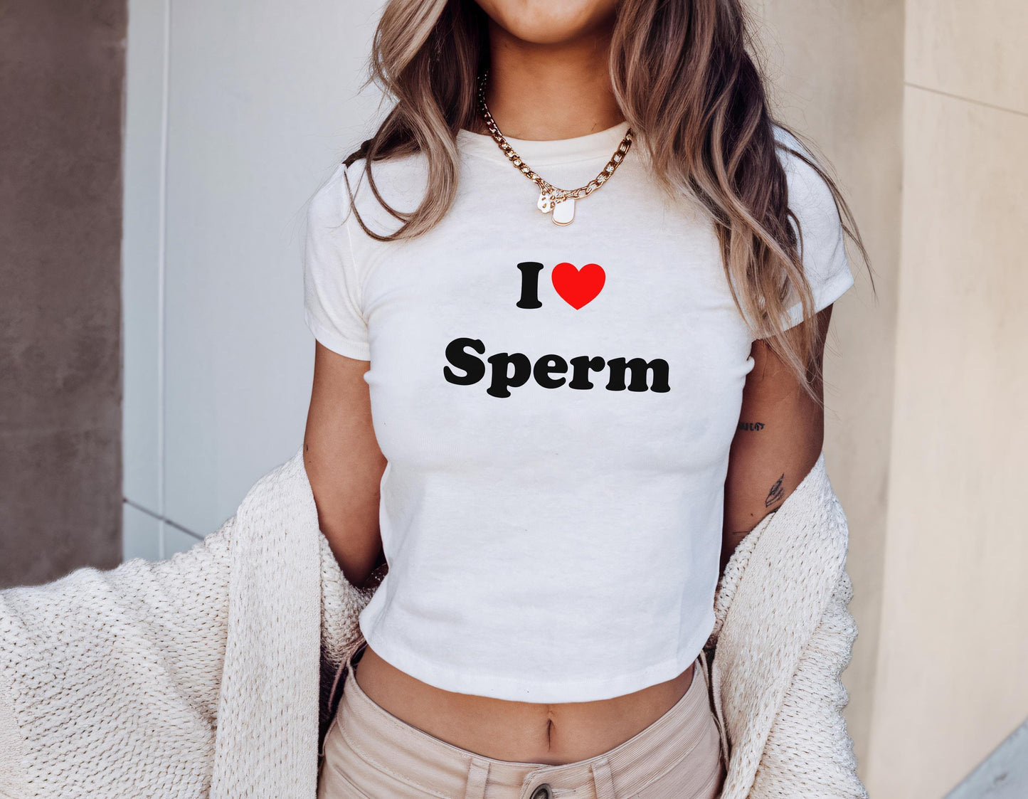 I love Sperm!! Sexy Y2k cute Tshirt, cum lover swallowing Crop top tshirt, r, Sucking cock, Gift Idea for her, wife, gf, sub brat