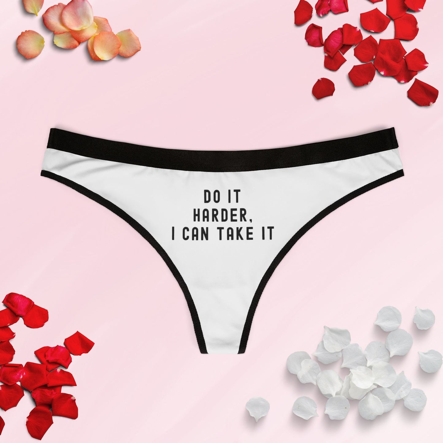 Do IT HARDER Thong, underwear for Sexy women, Bachelorette panty, Funny Underwear, Slutwear, Hotwife MILF, Swinger Lifestyle clothing