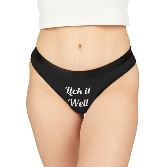 Lick it Well Cheeky Thong - Sexy and Playful Underwear for Flirty Fun | Sassy Women's Lingerie