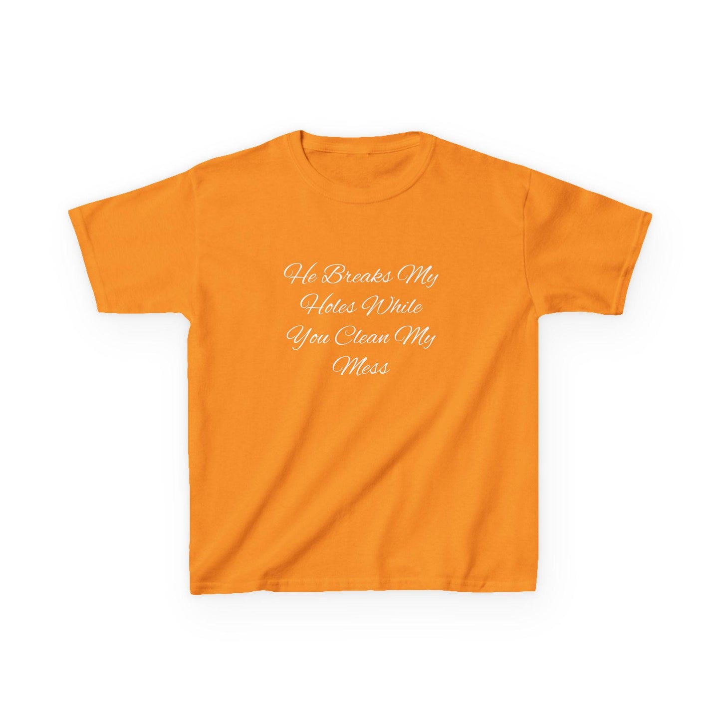 He Breaks My Holes While You Clean My Mess Y2K Sexy Cute Baby Tee Crop Top, Naughty Apparel Queen of Spades Swinger