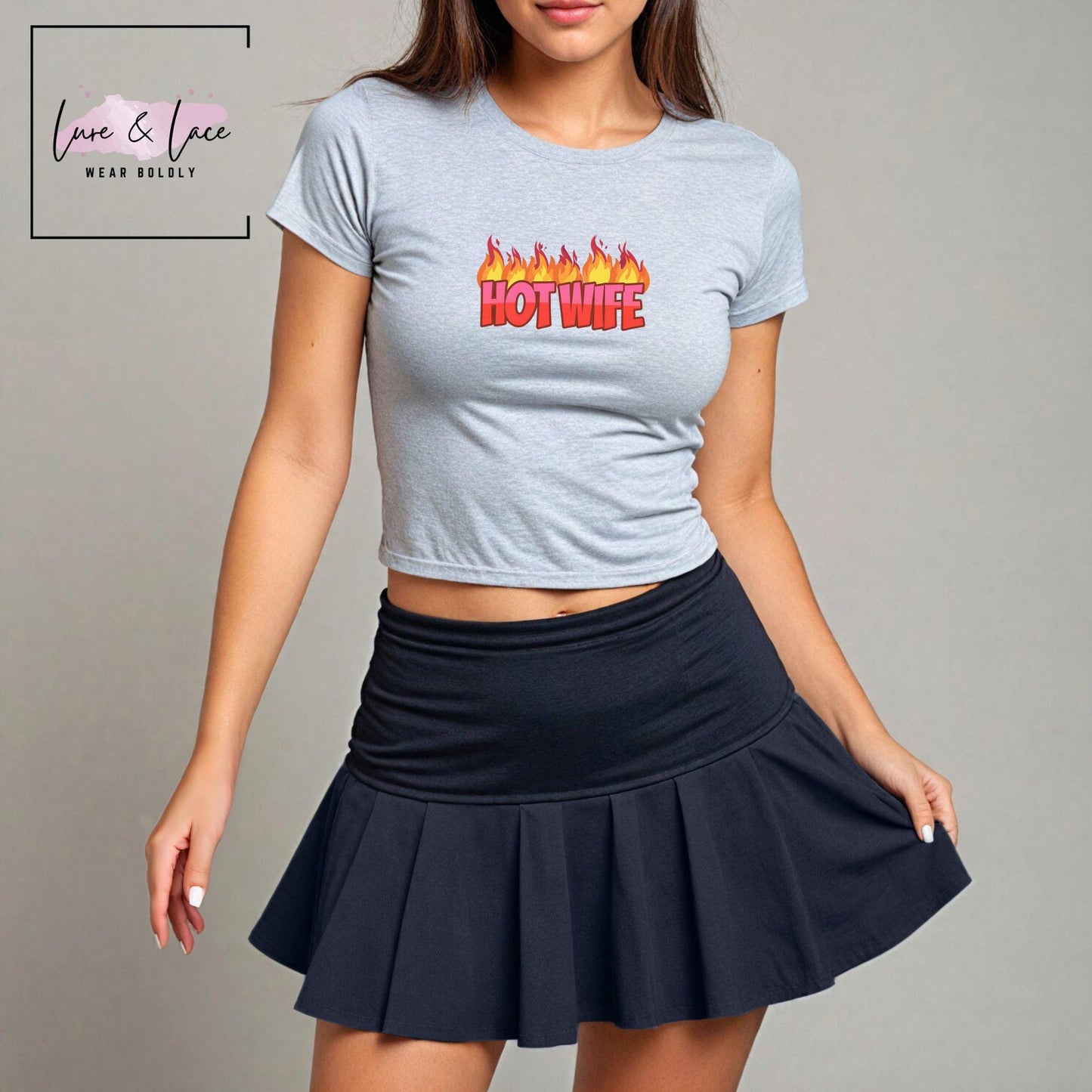 Hotwife Fire Tshirt Sexy Y2K Cute baby Tee, Queen of Spades aesthetic Gift idea for her, Naughty funny shirt, bull, cuck swinger clotting