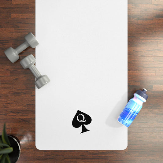 Queen of Spades Yoga Mat 24x72, QoS Hotwife Lifestyle Workout Mat, Swinger BDSM Gift, Non-Slip Fitness Mat for Gym Home Exercise, gift idea