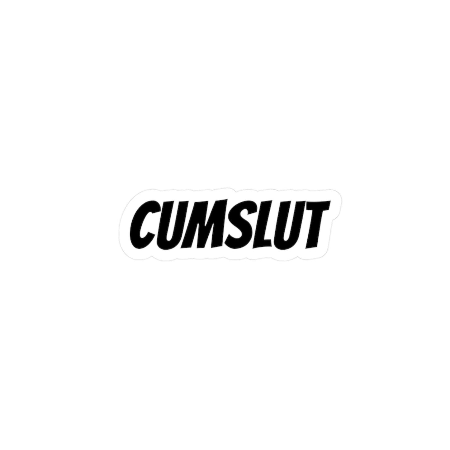 CumSlut Sticker  Submissive BDSM Kiss-Cut Vinyl Lifestyle Art Kinky bdsm decal Gift for Brats Kink dom DDLG adult NSFW Gift
