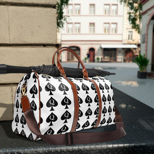 Queen of Spades Travel Bag | QOS Weekend Duffel, Hotwife Kinky Luggage, BBC Swinger Lifestyle Overnight Bag Gift, swinger cruise, cuckold