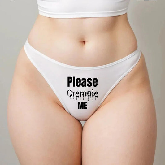 Please Creampie me Thong | Breading cum, Hotwife lifestyle QoS Panties, Sexy Gift Idea for Wife, Queen of Spades, Surprise Him Underwear