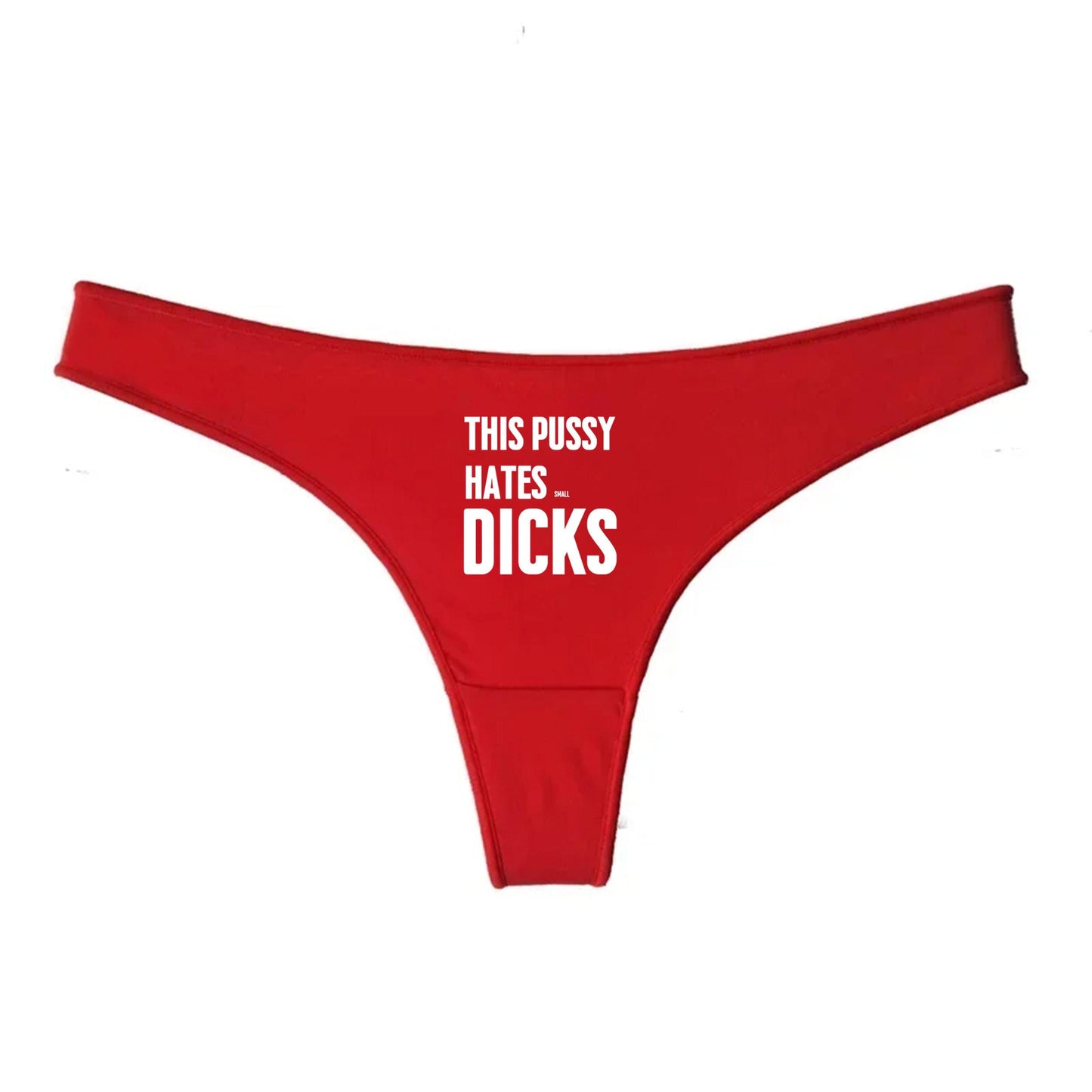 This Pussy hates small dicks Thong | Hotwife lifestyle QoS Panties, Sexy Gift Idea for Wife, Queen of Spades, cuck husband Underwear