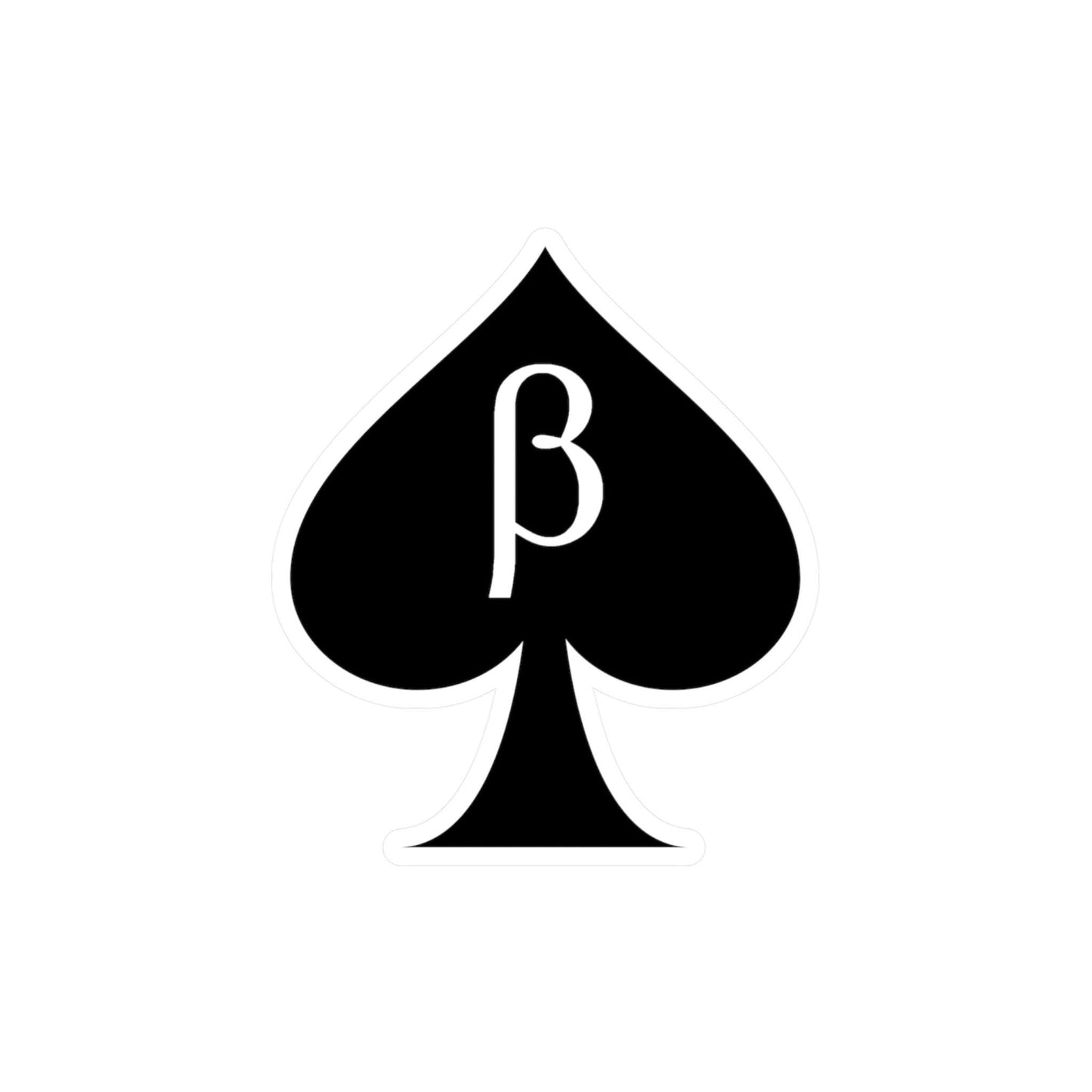 Beta sticker cuckold hubby Kiss-Cut Vinyl Sticker, Queen of Spades Lifestyle Art Submissive cuck, QOS Kinky Hotwife BDSM