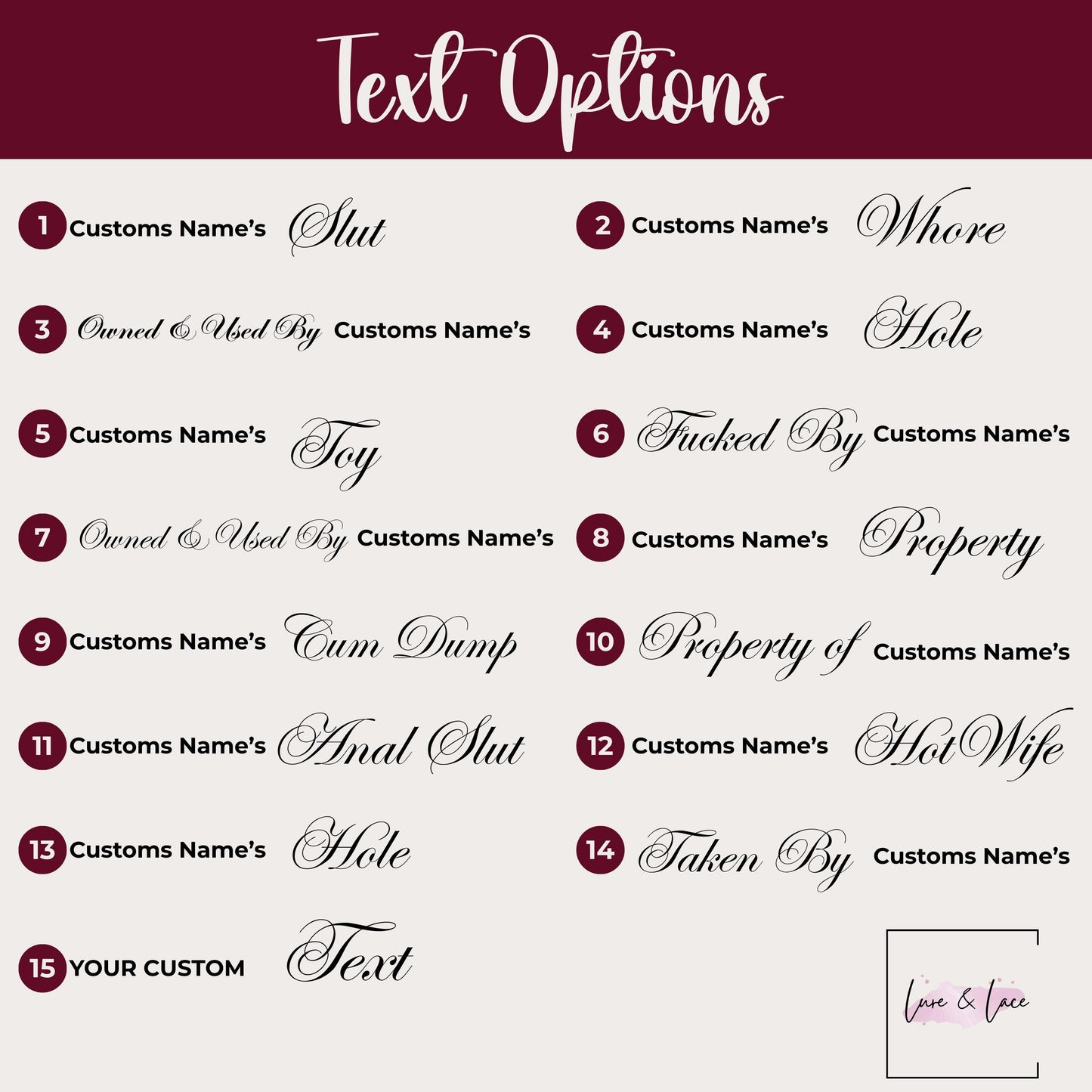 Custom Adult Temporary Tattoos, Personalized Sexy Tattoo for Date Night Hot Idea