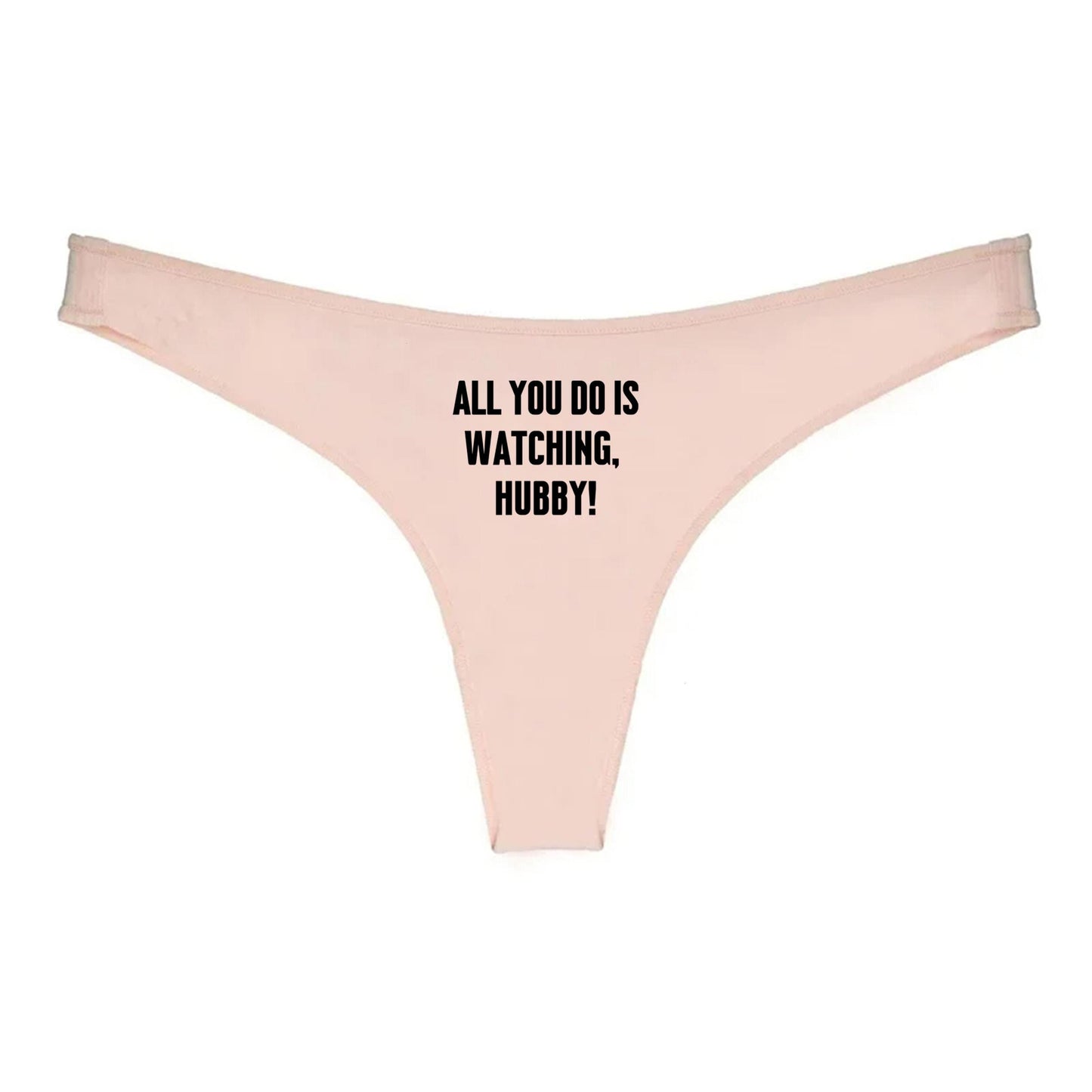 All you do is watching hubby Thong | Hotwife lifestyle QoS Panties, Sexy Gift Idea for Wife, Queen of Spades, Cuckold husband Underwear