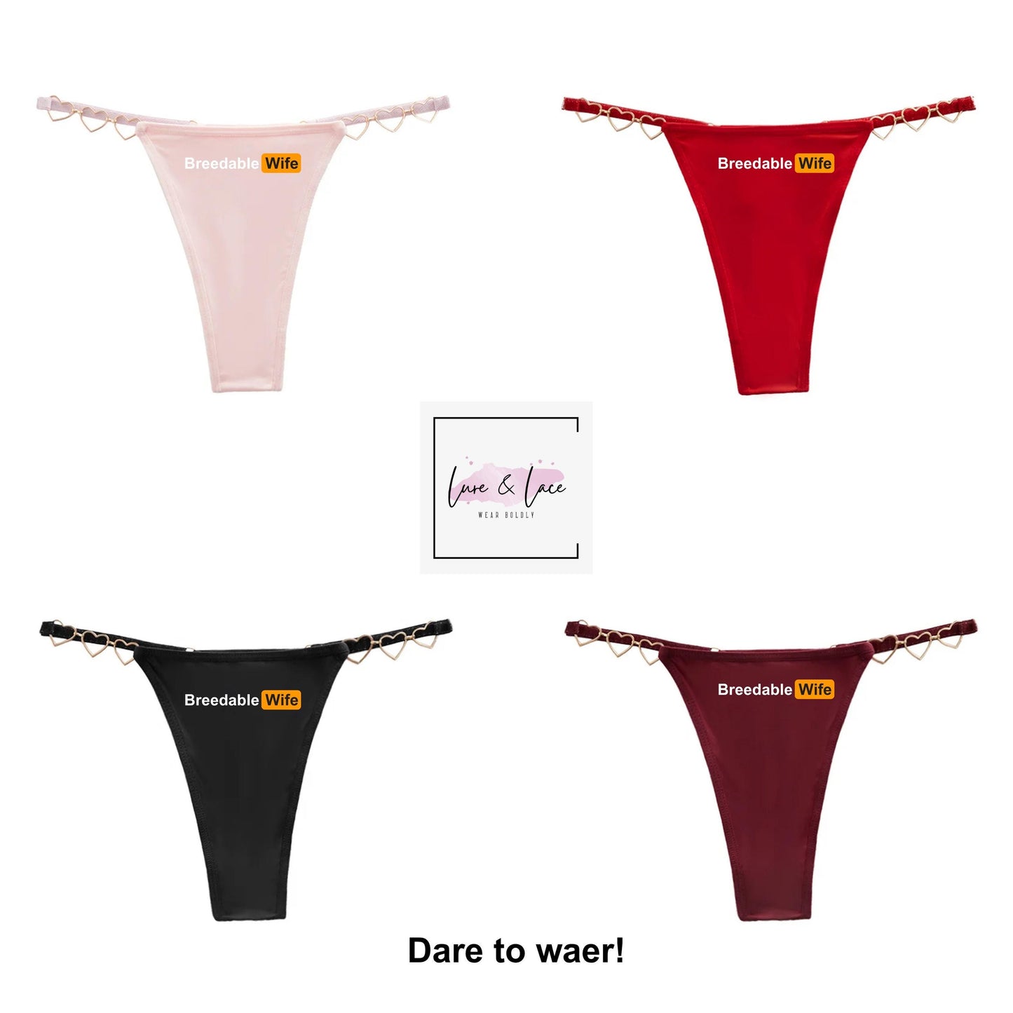 Breedable Wife Gstring Hotwife Thong Queen of Spades | QoS panties| Bull BBC sexy underwear Gift for her | Roleplaying Clothing Lifestyle