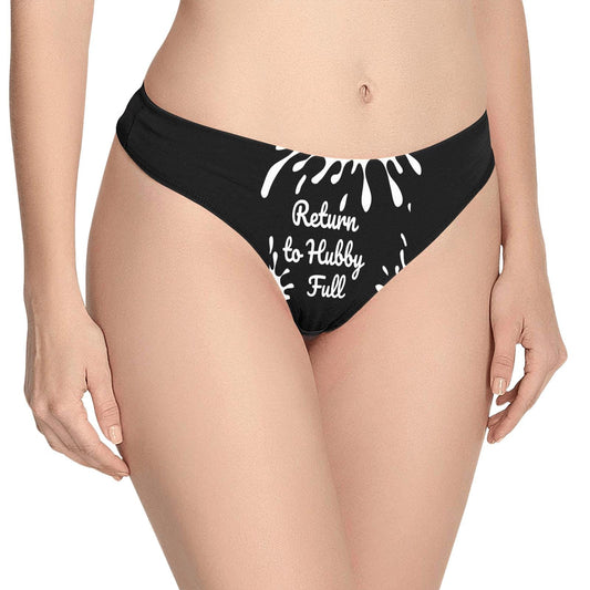 Return to Hubby Full Queen of Spades Thong sexy| QOS BBC Wife Panty Gift Her, Sex Swingers Lifestyle Pineapple Cuckold Underwear