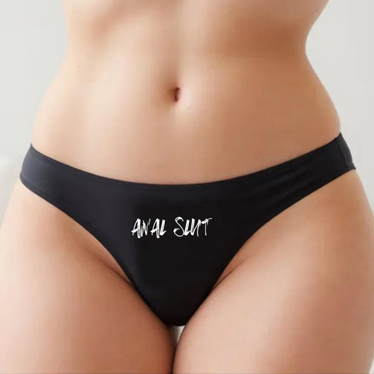 Anal Slut Thong | I love Anal sex, Hotwife lifestyle QoS Panties, Sexy Gift Idea for Wife, Queen of Spades, Surprise Him Underwear