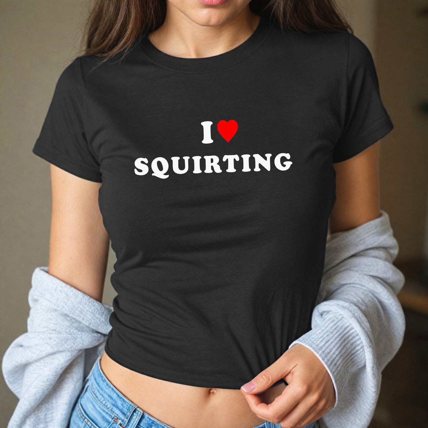 I love squirting cute sexy baby Tshirt, Naughty T-shirt, Adult Humor Tshirt, naughty gift, sexy girl, sex shirt, swinger shirt, Hotwife sex