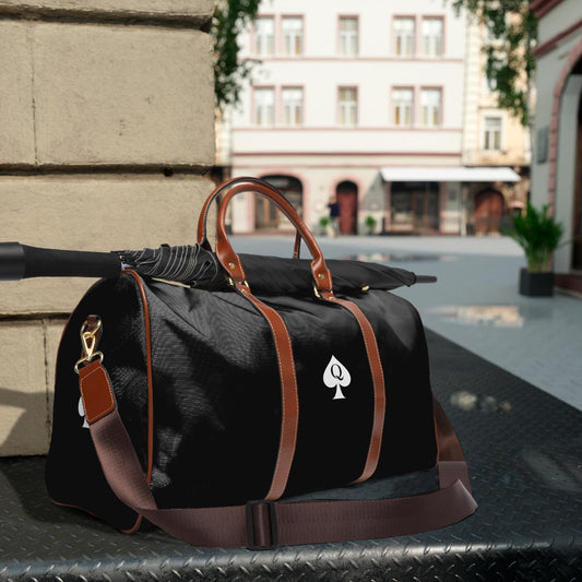 Queen of Spades Travel Bag Black| Hotwife QOS Weekend Duffel, Kinky Luggage, BBC Swinger Lifestyle Overnight Bag Gift, swinger cruise, cuck