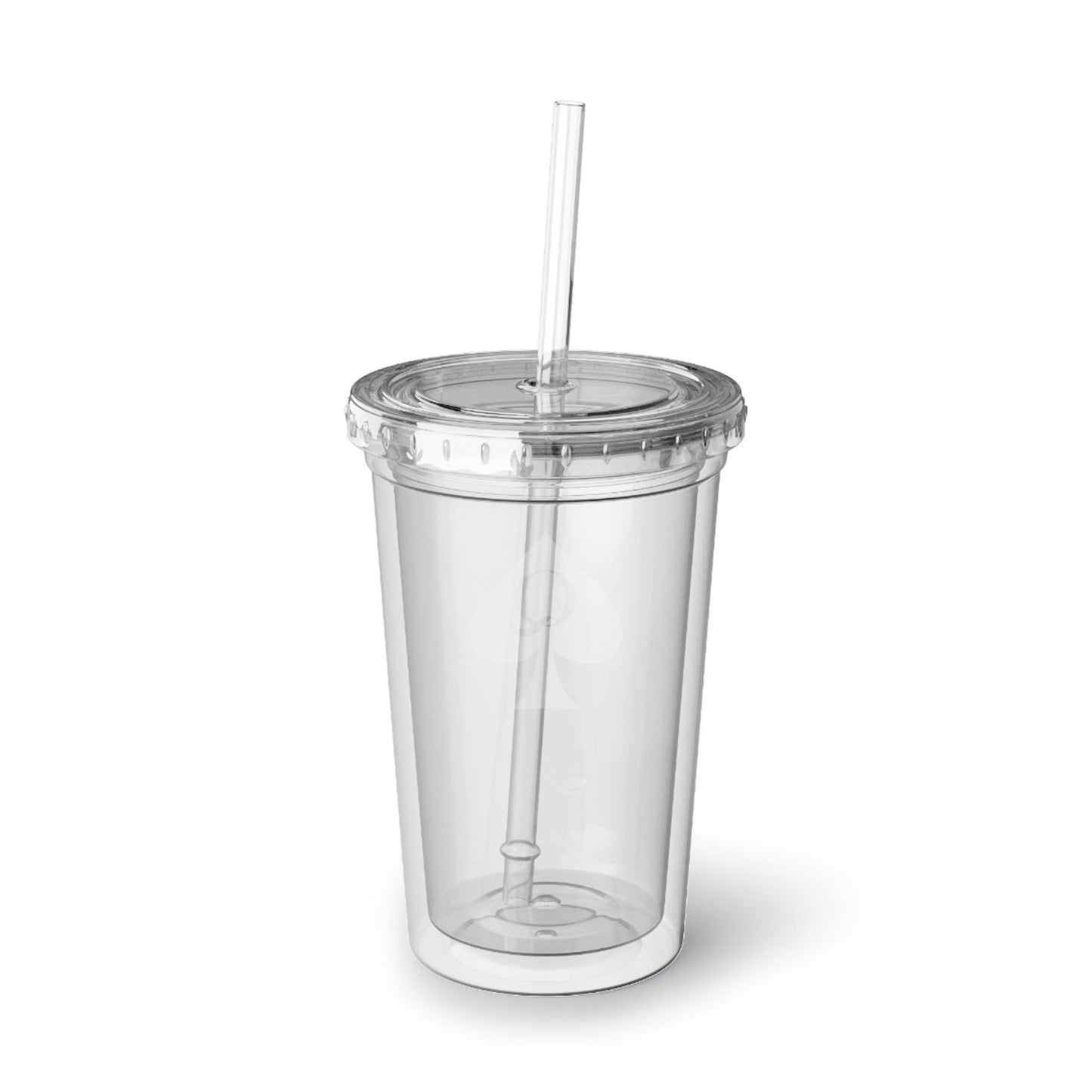 Queen of Spades Acrylic Cup 16oz QOS Hotwife Lifestyle Cold Drink Tumbler with Straw Cuck Bull BPA Free Double Wall Swinger Travel Mug
