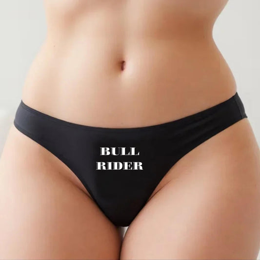 Bull Rider Thong | Hotwife lifestyle QoS Panties, Sexy Gift Idea for Wife, Queen of Spades, cuck husband Underwear Swinger Couple