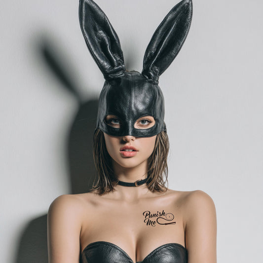 Punish Me 10X Temporary Sexy Tattoo, DDLG Funny Cute BDSM Roleplay Tattoo for Couples, Naughty Wife Gift Idea, Power Dynamic Body Art