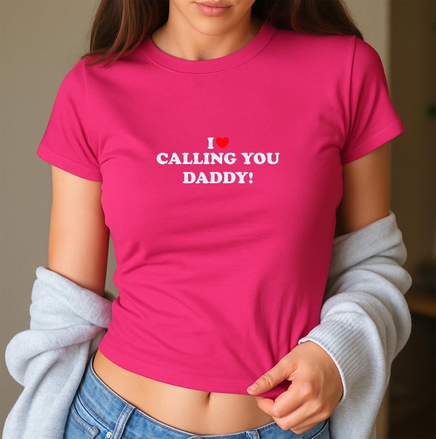I love Calling you daddy Sexy Y2k cute Tshirt, Yes Daddy Crop top tshirt, Daddy's Good Girl, DDGL, BDSM Roleplay Sex, Gift Idea for her